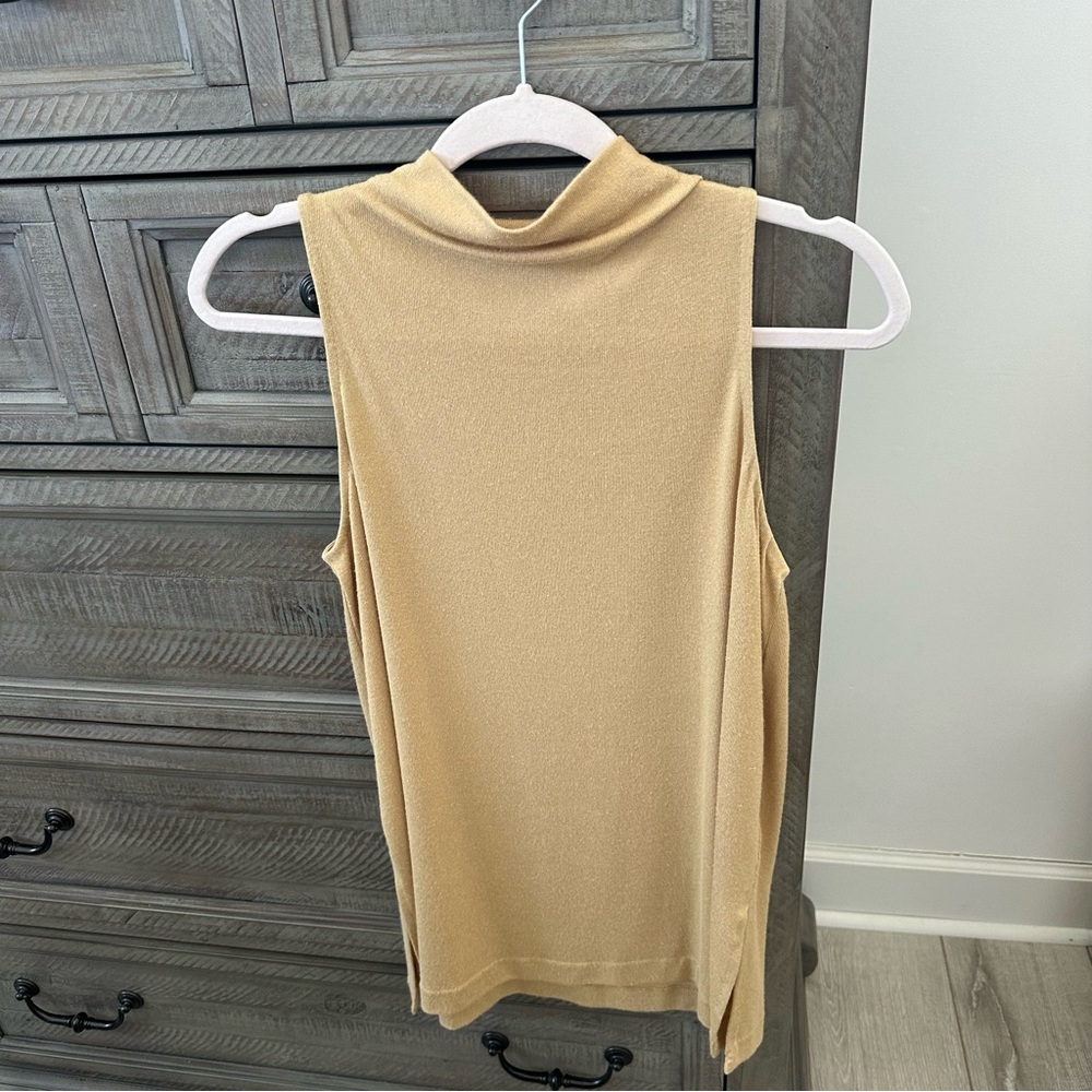 Vince High Neck Tank Top